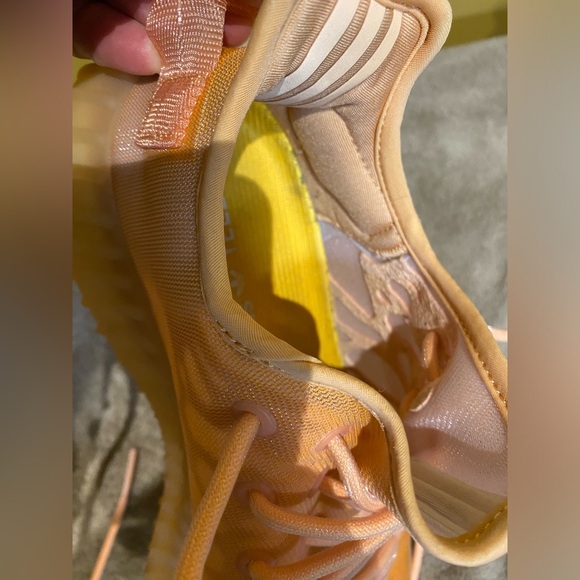 Adidas Yeezy Boost 350, size 8.5 men’s, color orange/salmon - Picture 10 of 13